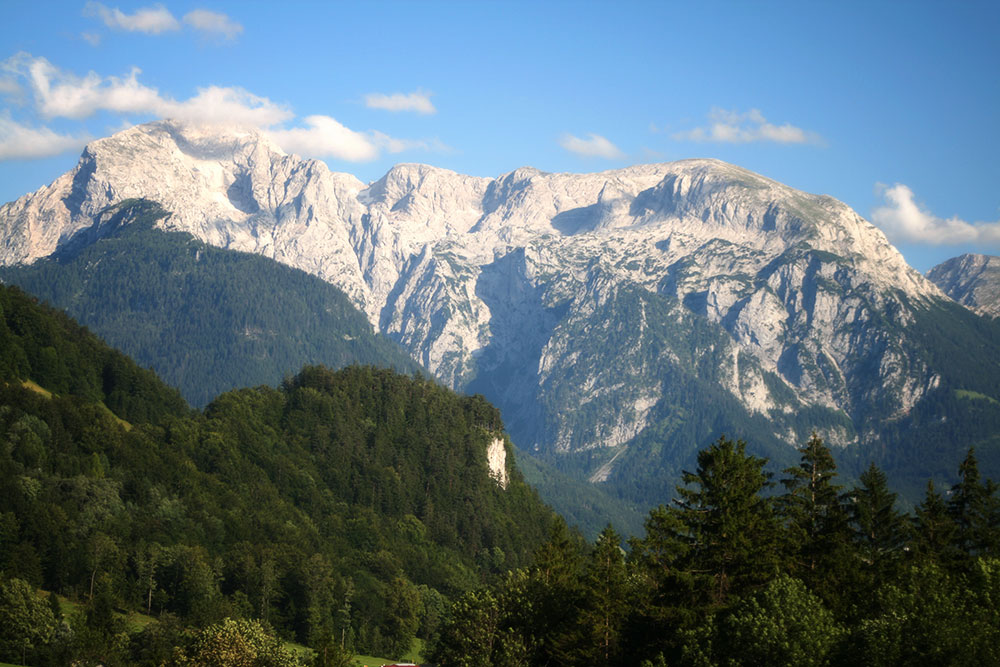 Blick vom Balkon ins Hagengebirge