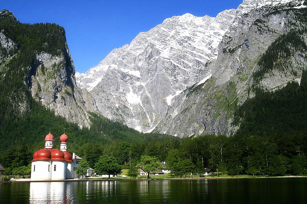 Der Königsee mit St. Bartholomä